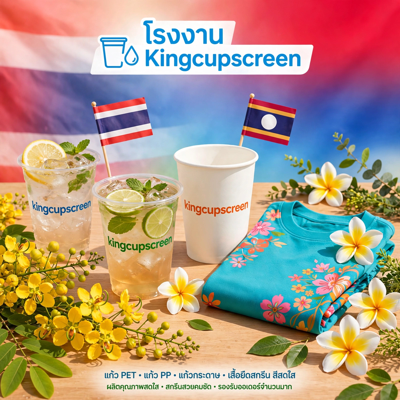 ຄິດເຖິງງານສະກຣີນ ຄິດເຖິງ Kingcupscreen – ໂຮງງານສະກຣີນຈອກ ແລະ ສະກຣີນເສື້ອຄົບວົງຈອນ ທີ່ແບຣນຊັ້ນນຳໄວ້ວາງໃຈມາຫຼາຍກວ່າ 10 ປີ