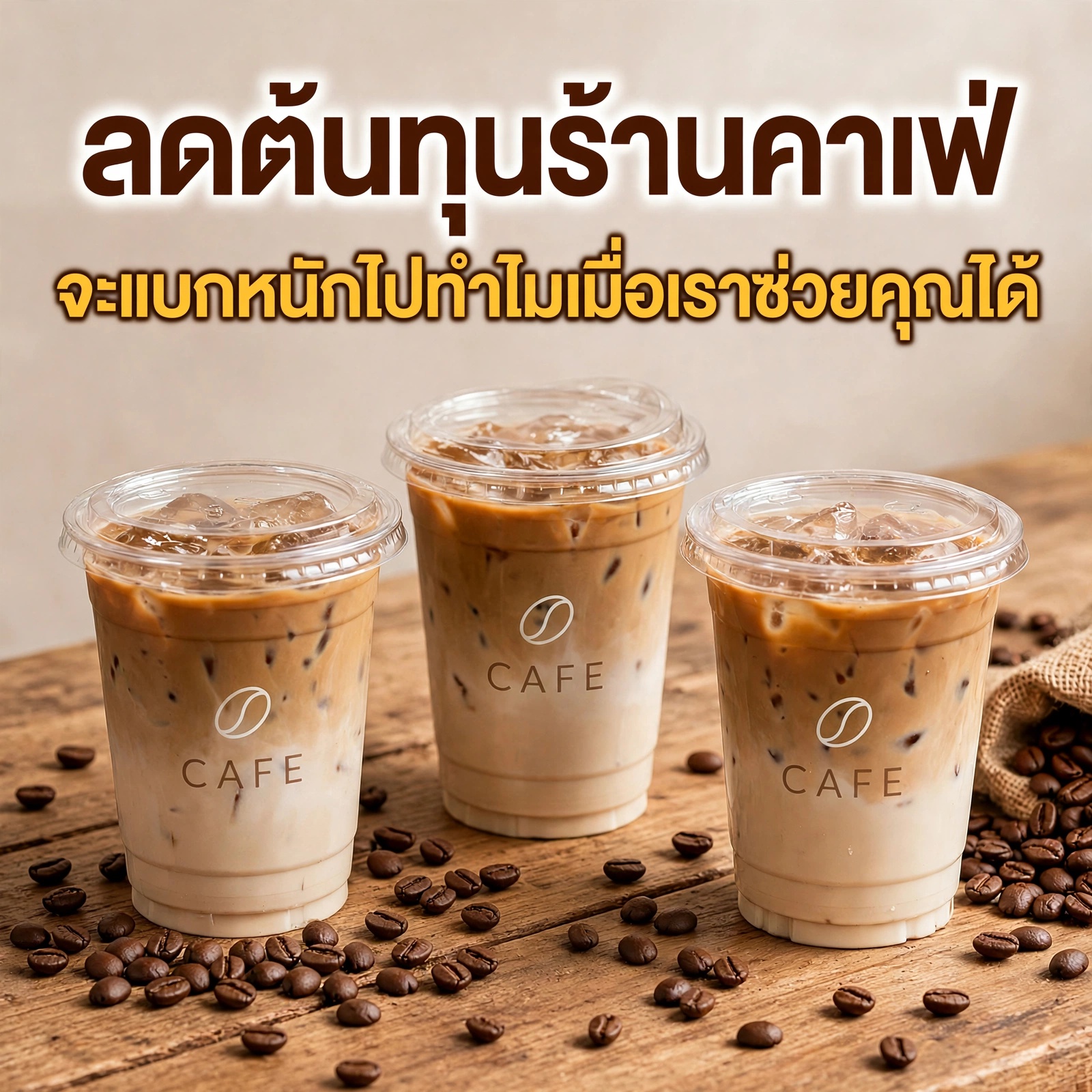 ลดต้นทุนร้านกาแฟ 2026 ด้วยแก้วสกรีนโลโก้ราคาถูกจากโรงงานโดยตรง ไม่ถึง 2 บาท